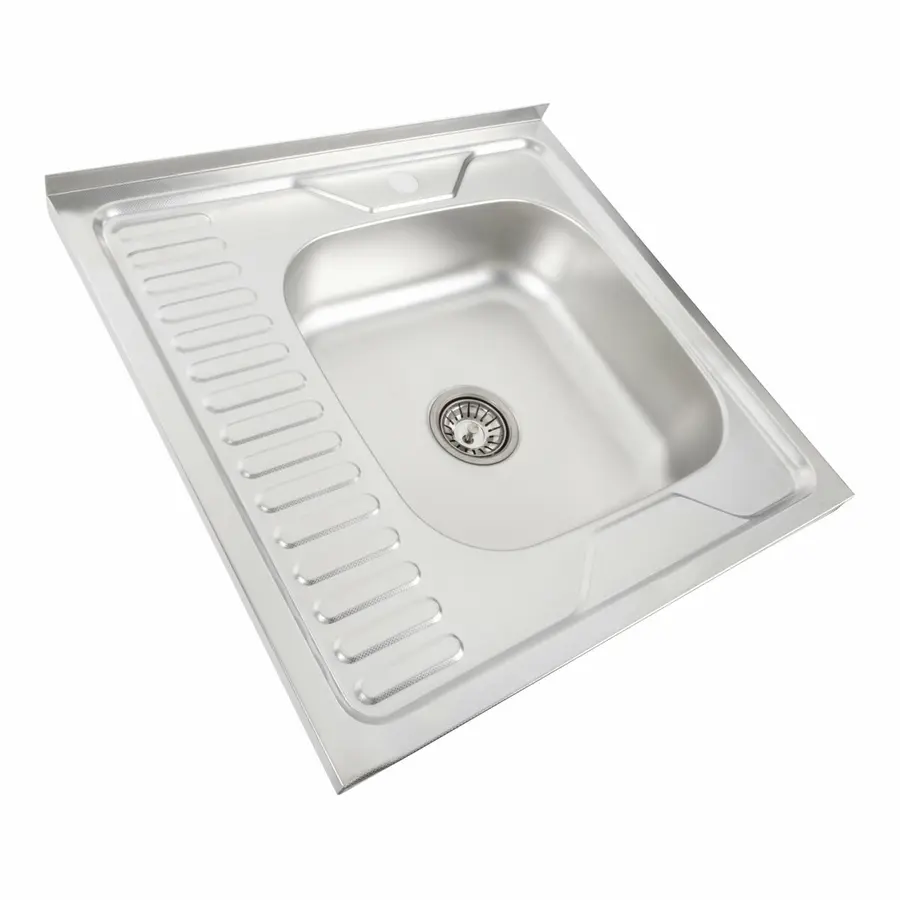 Кухонна мийка з нержавіючої сталі Valeso ДЕКОР 6060 R (0,7/160 мм)
