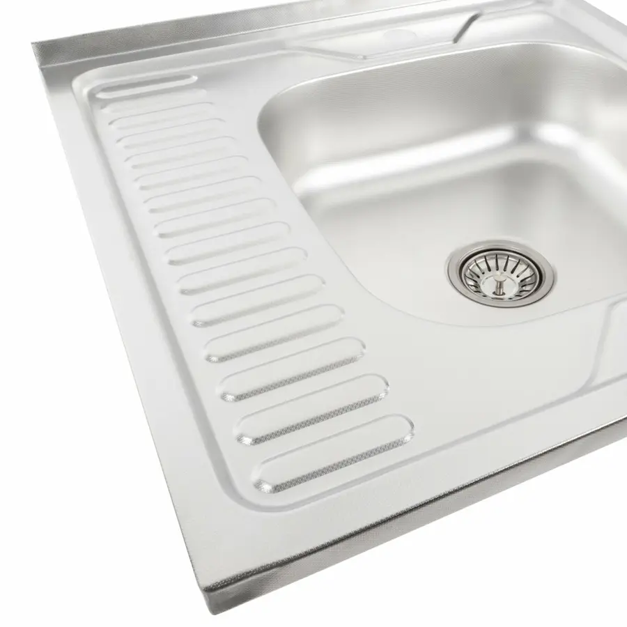 Кухонна мийка з нержавіючої сталі Valeso ДЕКОР 6060 R (0,7/160 мм)