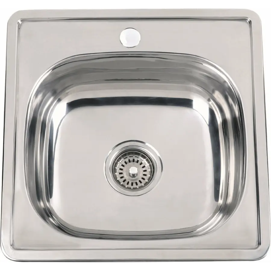 Кухонна мийка з нержавіючої сталі Valeso ДЕКОР 4848 (0,6/170 мм)