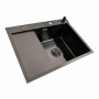 Кухонна мийка CM 65*50 R чорна PVD VALESO Handmade (круглий сифон 3,0/0,8)