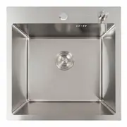 Кухонная мойка 50*50 нержавейка Valeso Handmade (сифон круглый, 2,0/0,5)
