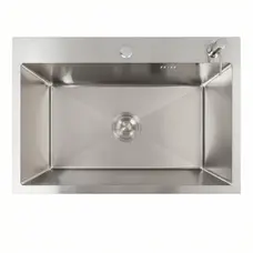 Кухонна мийка нержавійка 65*45 Valeso Handmade (сифон круглий, 3,0/0,8)