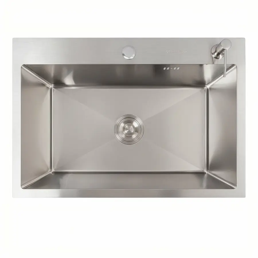 Кухонна мийка нержавійка 65*45 Valeso Handmade (сифон круглий, 3,0/0,8)