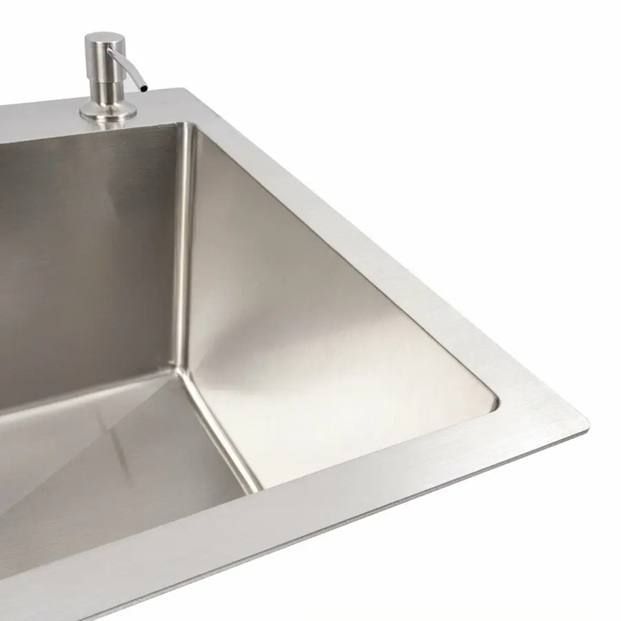 Кухонна мийка нержавійка 65*45 Valeso Handmade (сифон круглий, 3,0/0,8)