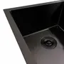 Кухонна мийка 78*43 PVD чорна на дві чаші VALESO Handmade (3.0/0.8)