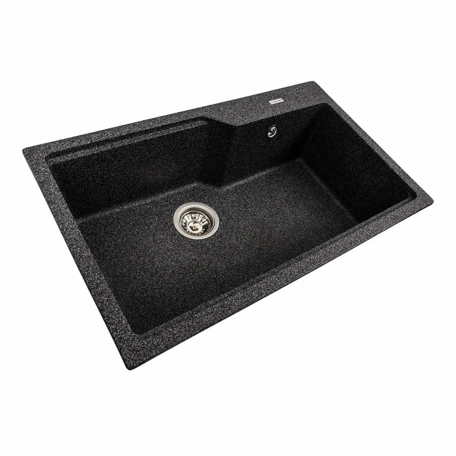 Гранітна мийка для кухні VALESO NIKA 7545 матова Графіт