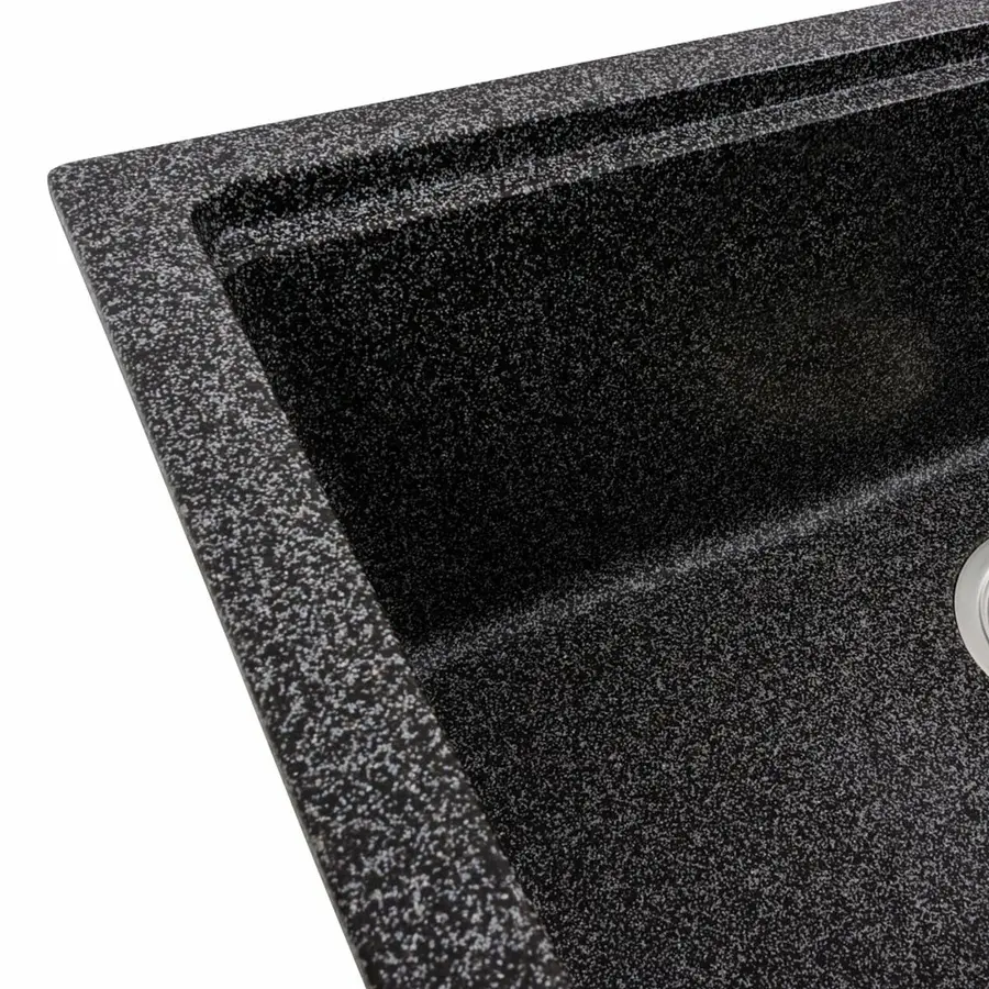 Гранітна мийка для кухні VALESO NIKA 7545 матова Графіт