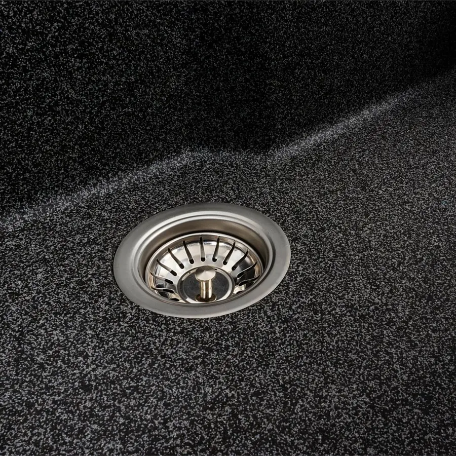 Гранітна мийка для кухні VALESO NIKA 7545 матова Графіт