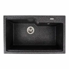 Гранитная мойка для кухни VALESO NIKA 7545 матовая Графит