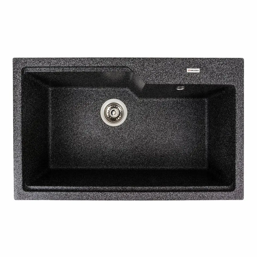 Гранітна мийка для кухні VALESO NIKA 7545 матова Графіт