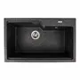 Гранітна мийка для кухні VALESO NIKA 7545 матова Графіт