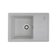 Гранитная мойка для кухни VALESO LIANA 6243 матовая Белая в точку