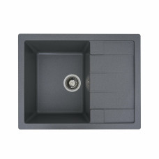Гранитная мойка для кухни VALESO 6550 INTENSO матовая Серый муссон