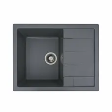 Гранітна мийка для кухні VALESO INTENSO 6550 матова Сірий мусон