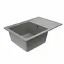 Гранитная мойка для кухни VALESO LIANA 6243 матовая Серая
