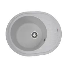 Гранитная мойка для кухни VALESO SOUL 6250 матовая Белая в точку