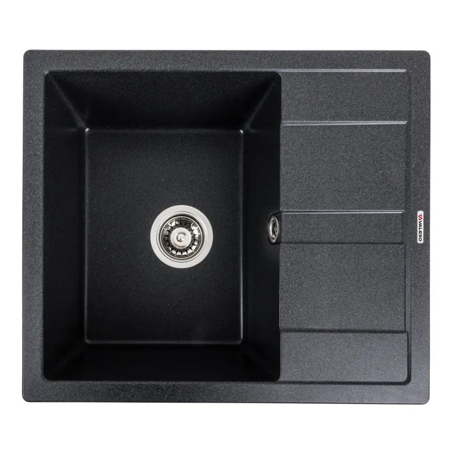 Гранітна мийка для кухні VALESO ARIA 5851 матова Карбон
