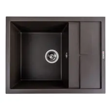 Гранитная мойка для кухни VALESO LOTOS 6550 матовая Темная Скала