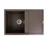 Гранітна мийка для кухні VALESO 7950 Selena матова Темна скеля