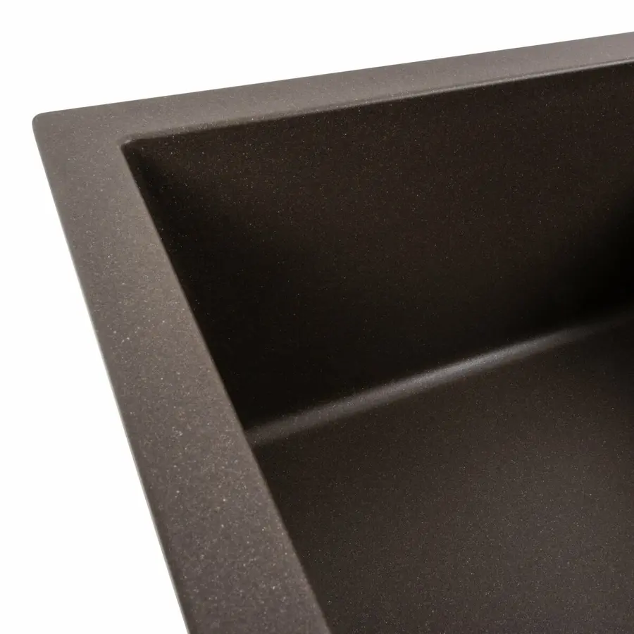 Гранітна мийка для кухні VALESO 7950 Selena матова Темна скеля