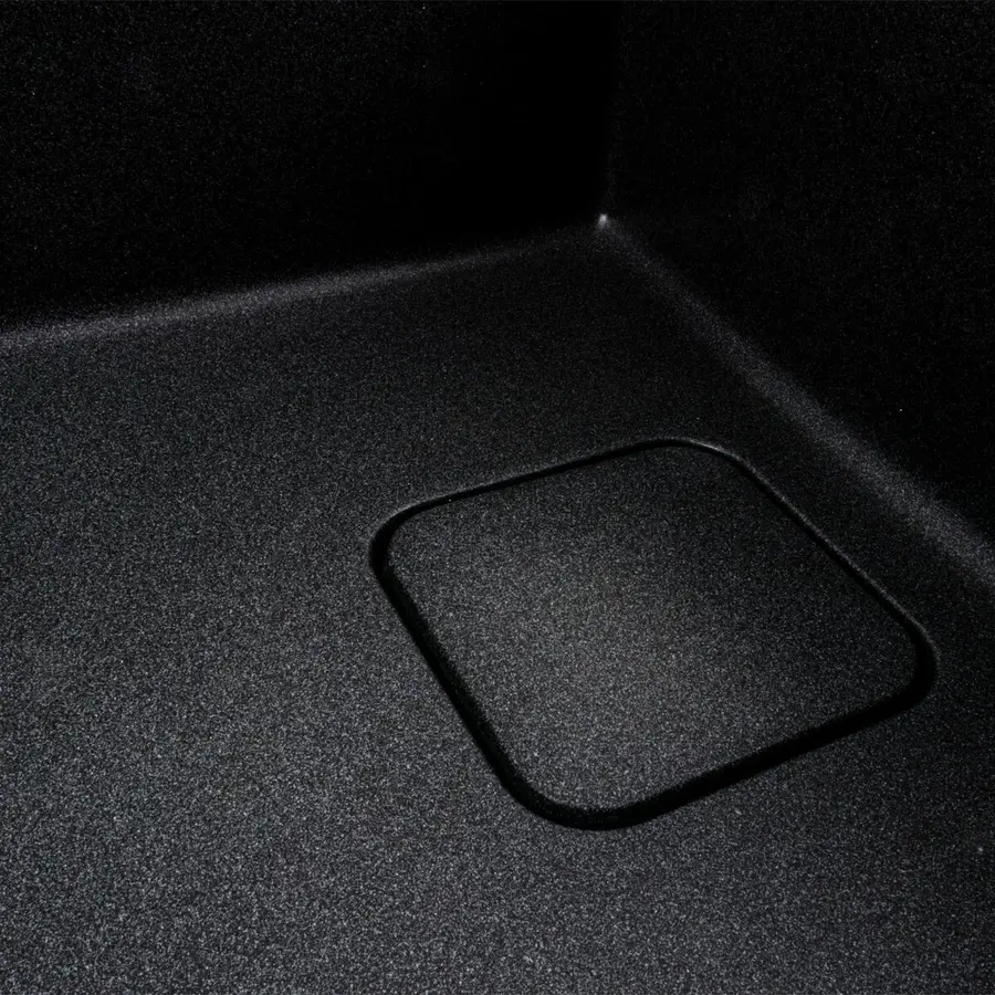 Гранітна мийка для кухні VALESO CUBE 7850 матова Карбон