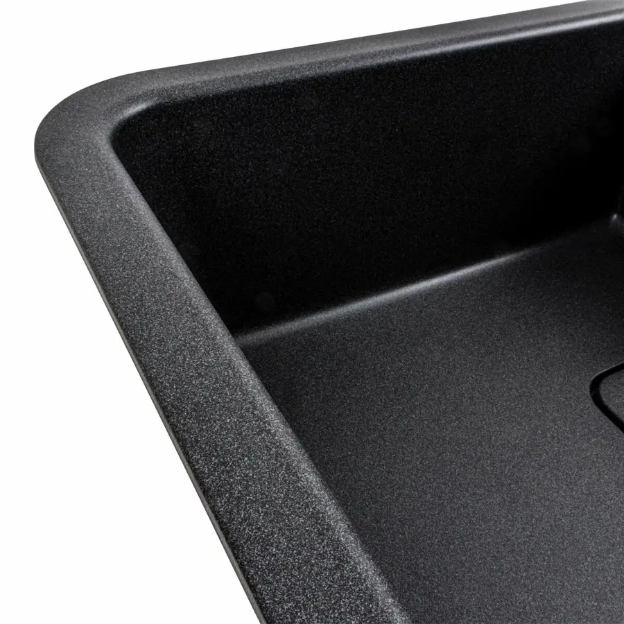 Гранітна мийка для кухні VALESO CUBE 7850 матова Карбон