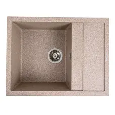 Гранітна мийка для кухні VALESO LOTOS 6550 матова Карамель