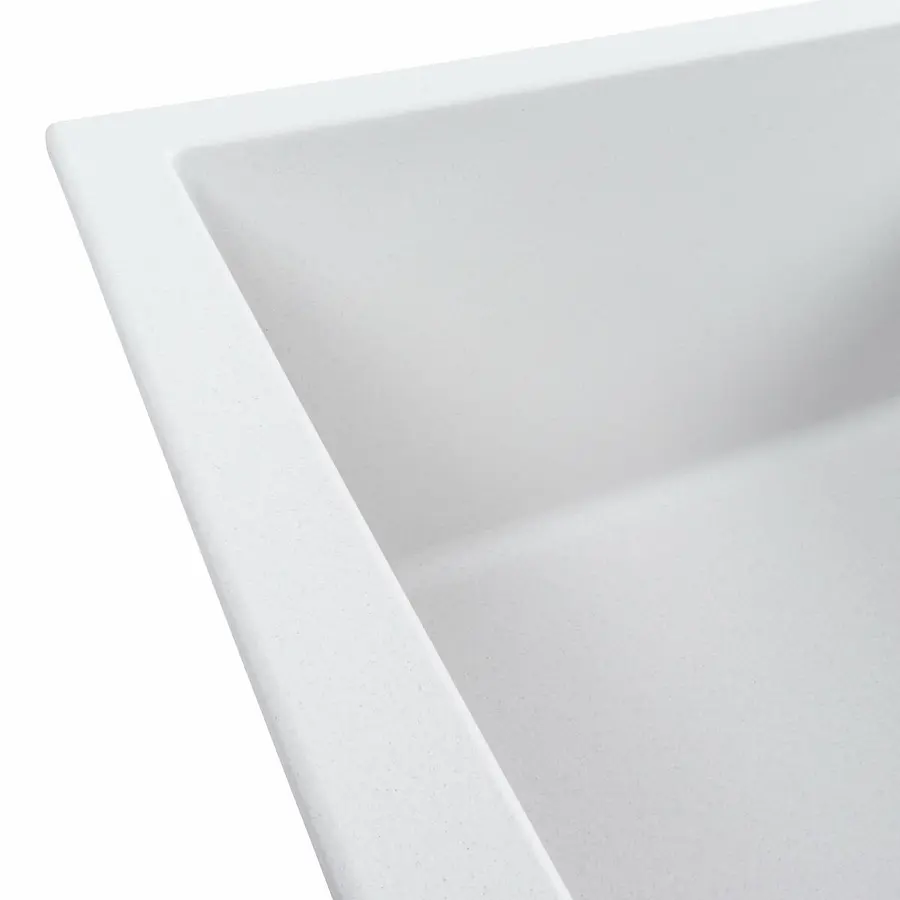 Гранітна мийка для кухні VALESO LOTOS 6550 матова Білосніжна