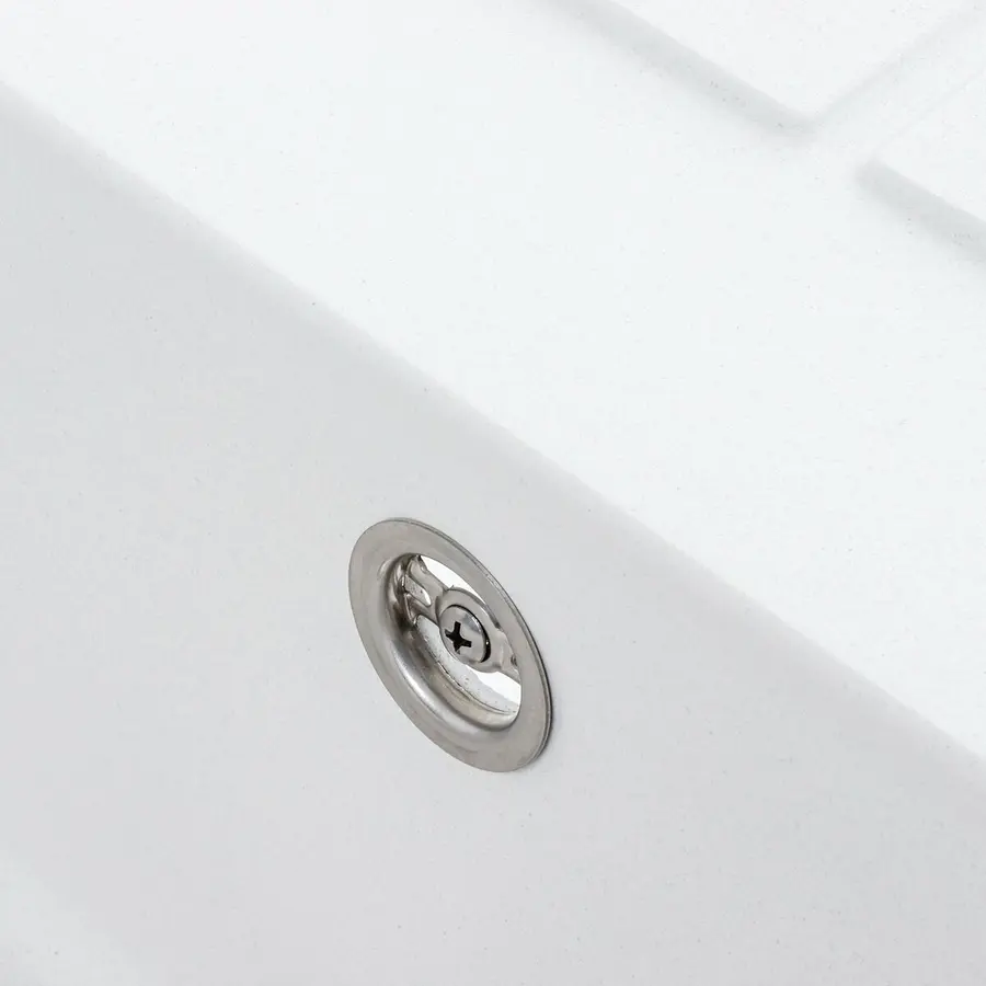 Гранітна мийка для кухні VALESO LOTOS 6550 матова Білосніжна