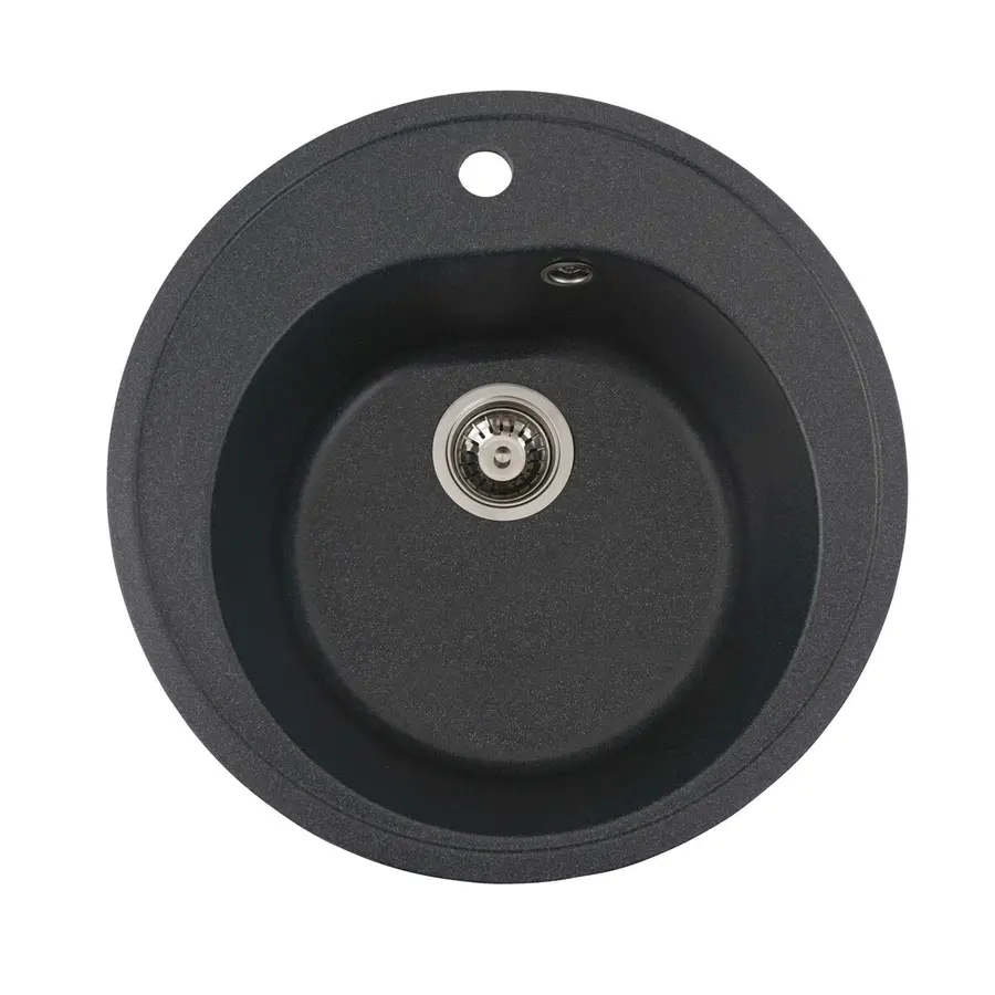 Гранитная мойка для кухни VALESO LUNA 510 матовая Антрацит