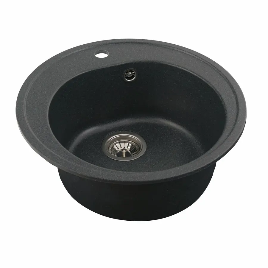 Гранитная мойка для кухни VALESO LUNA 510 матовая Антрацит