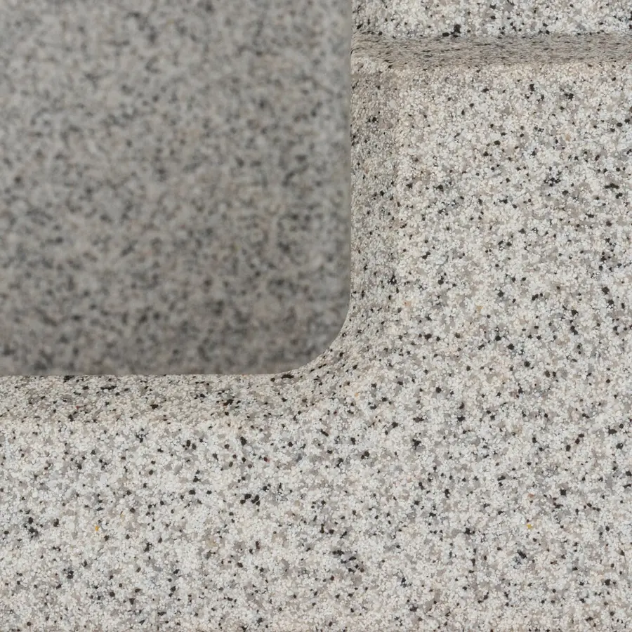 Гранитная мойка для кухни VALESO SOLID 7843 матовая Серая