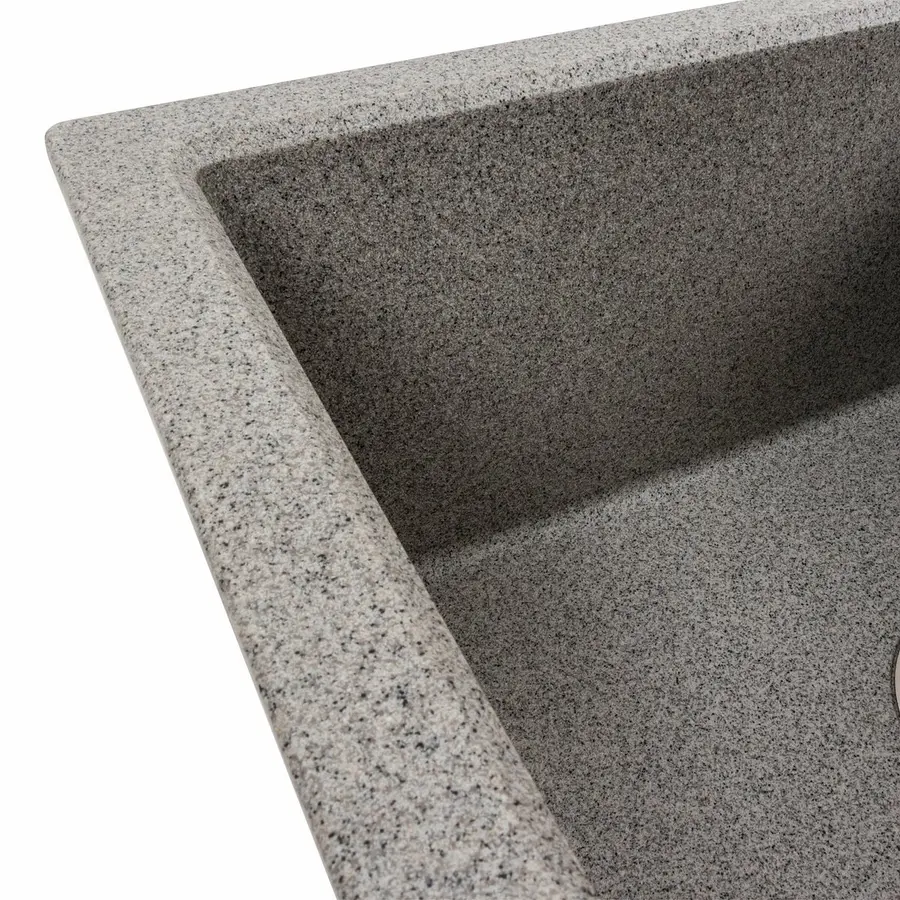 Гранитная мойка для кухни VALESO SOLID 7843 матовая Серая