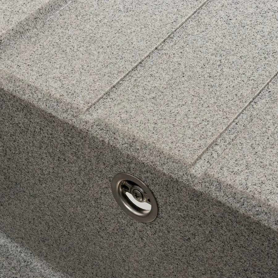 Гранитная мойка для кухни VALESO SOLID 7843 матовая Серая