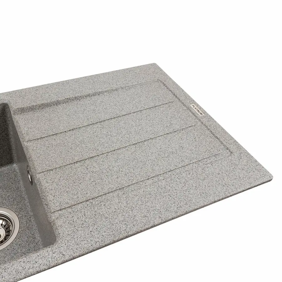 Гранитная мойка для кухни VALESO SOLID 7843 матовая Серая