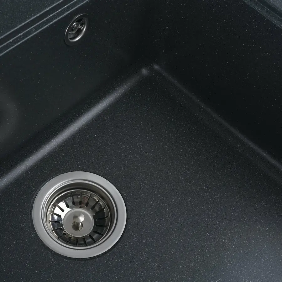 Гранитная мойка для кухни VALESO 5852 VESTA матовая Антрацит