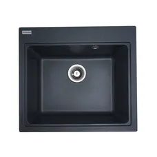 Гранитная мойка для кухни VALESO 5852 VESTA матовая Антрацит