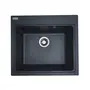 Гранитная мойка для кухни VALESO 5852 VESTA матовая Антрацит
