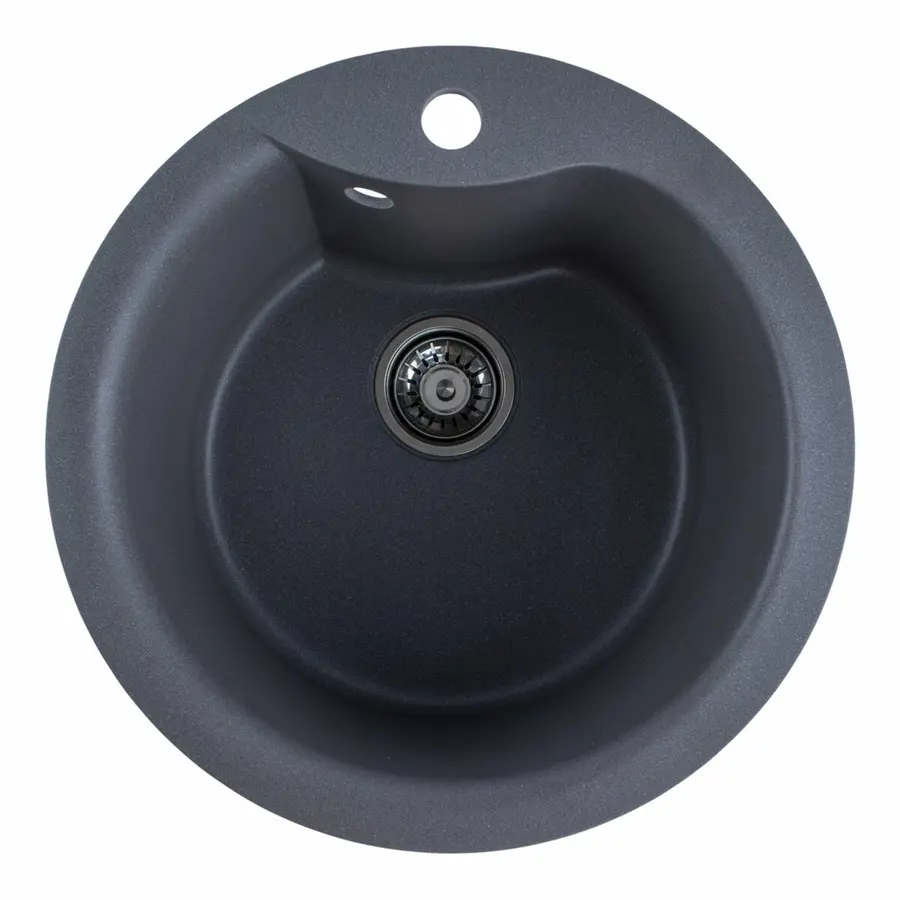 Гранитная мойка для кухни VALESO TURAS 480 матовая Серый муссон