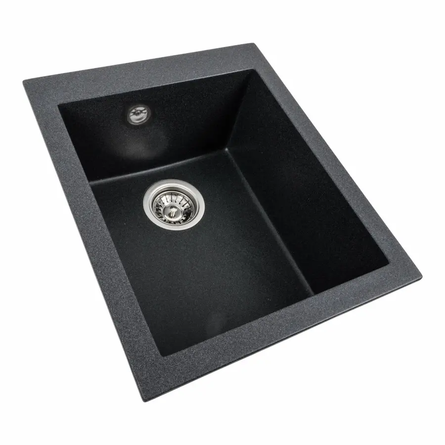 Гранитная мойка для кухни VALESO SOKIL 4150 матовая Карбон