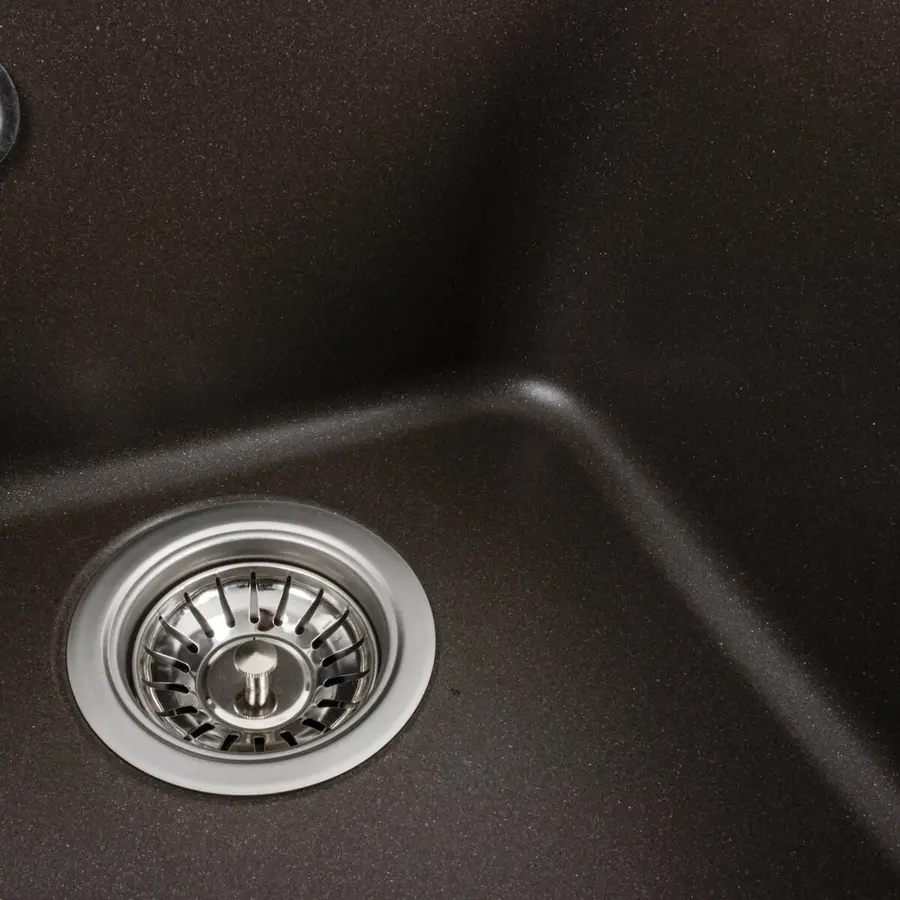 Гранитная мойка для кухни VALESO KORRADO 4050 матовая Темная Скала