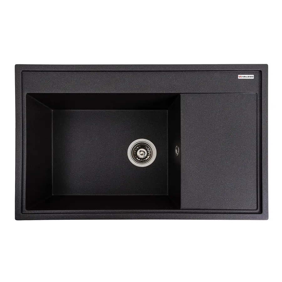 Гранитная мойка для кухни VALESO 7950 AZURIT матовый Морион