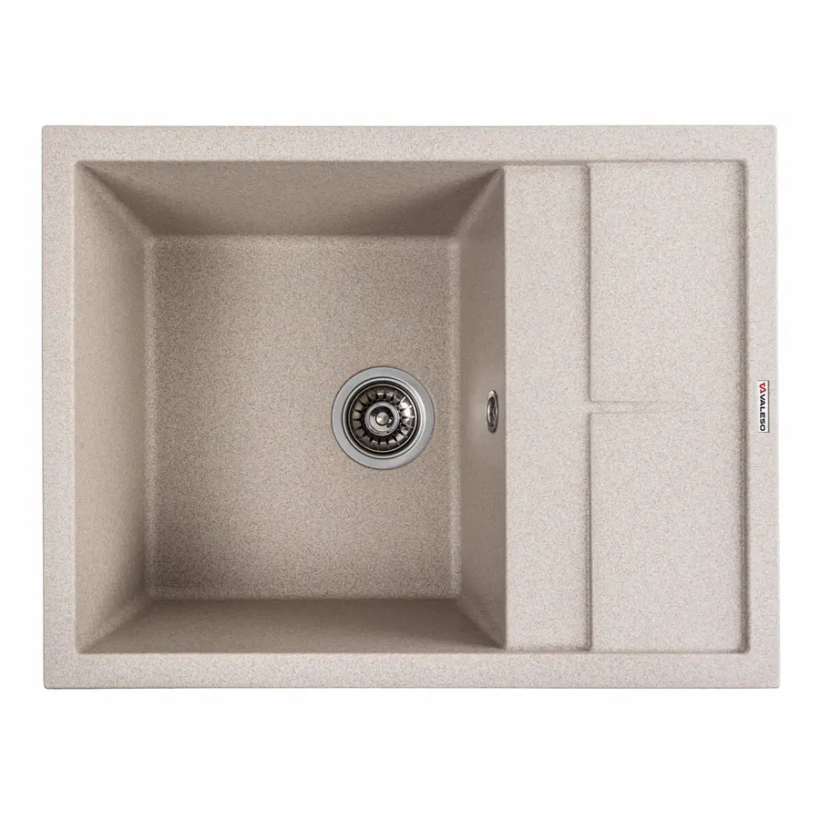 Гранитная мойка для кухни VALESO LOTOS 6550 матовая Сафари
