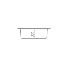 Гранитная мойка для кухни VALESO TURAS 480 матовая Белоснежная