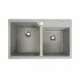 Гранітна мийка для кухні VALESO HARMONY 7850 матова Сірий металік