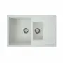 Гранитная мойка для кухни VALESO TOSKANA 7850W матовая Белая в точку