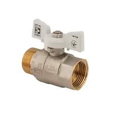 Кран кульовий Koer 1" ГШМ (KR.218.W) білий (KR0184)