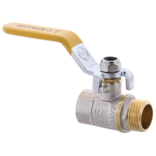 Кран кульовий СК 1/2" ГШВ YELLOW ART.607 (WP0100)