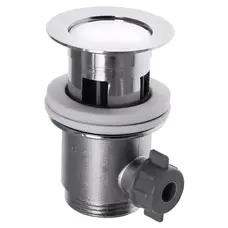 Важільний донний клапан для умивальника Mixxus POP-UP-02 з переливом (Колір хром) 1 1/4'' (MI1677)