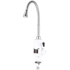 Водонагрівач 3,3 kW проточний, з індикатором температури, рефлекторний вилив, RESET, на мийку ZERIX ELW41-EF (ZX4699)